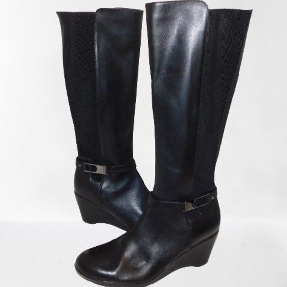 Blondo Shoes - BLONDO Lana Waterproof Wedge Boots tall New